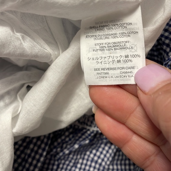 J. Crew Blue Ruffle Mini Dress - Picture 4 of 6